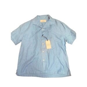 NWT Mens Abercrombie & Fitch Linen Button Down